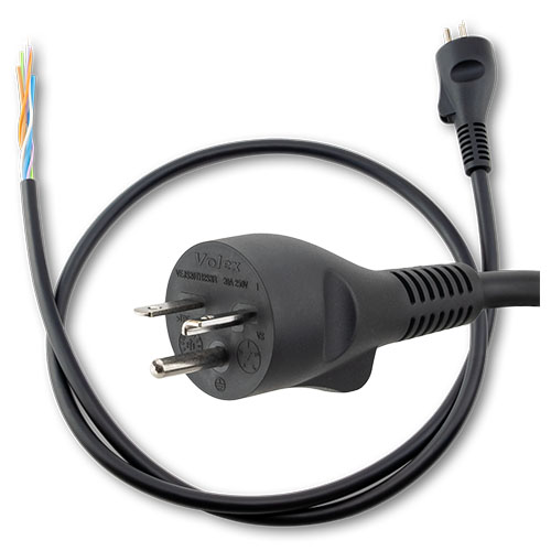 Japan 20A EV Charging Cable and Plug with Dual Thermistors Volex